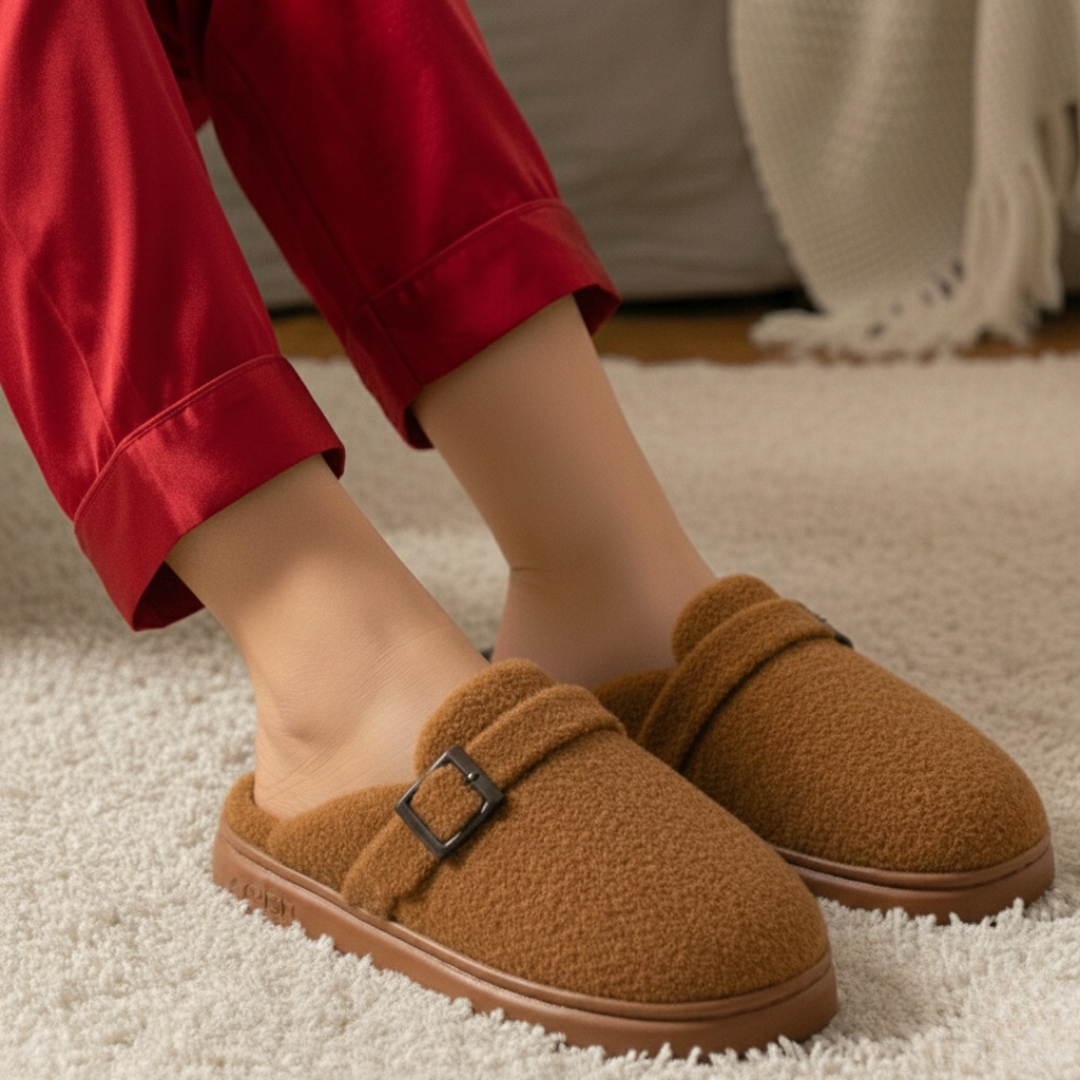 Women's Plush Fabric Comfort Slippers Corvine