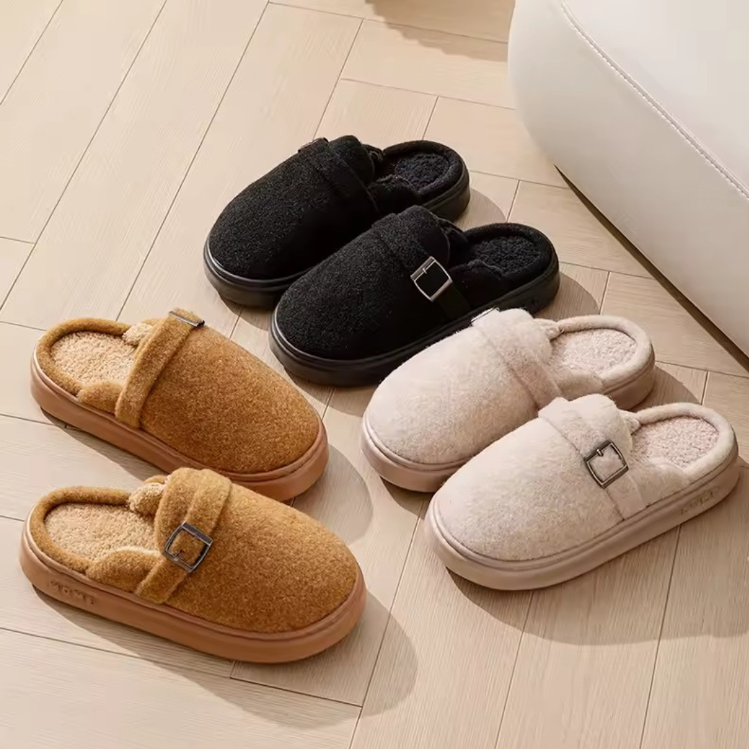 Women's Plush Fabric Comfort Slippers Corvine