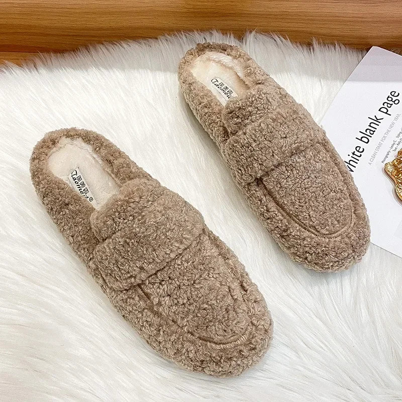 Women's Plush Teddy Fleece Loafer Slippers Corvine