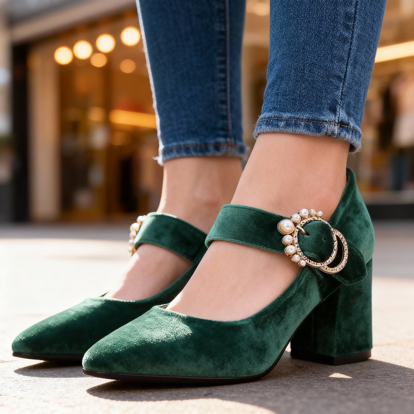 Women's Plush Velvet Heels Corvine