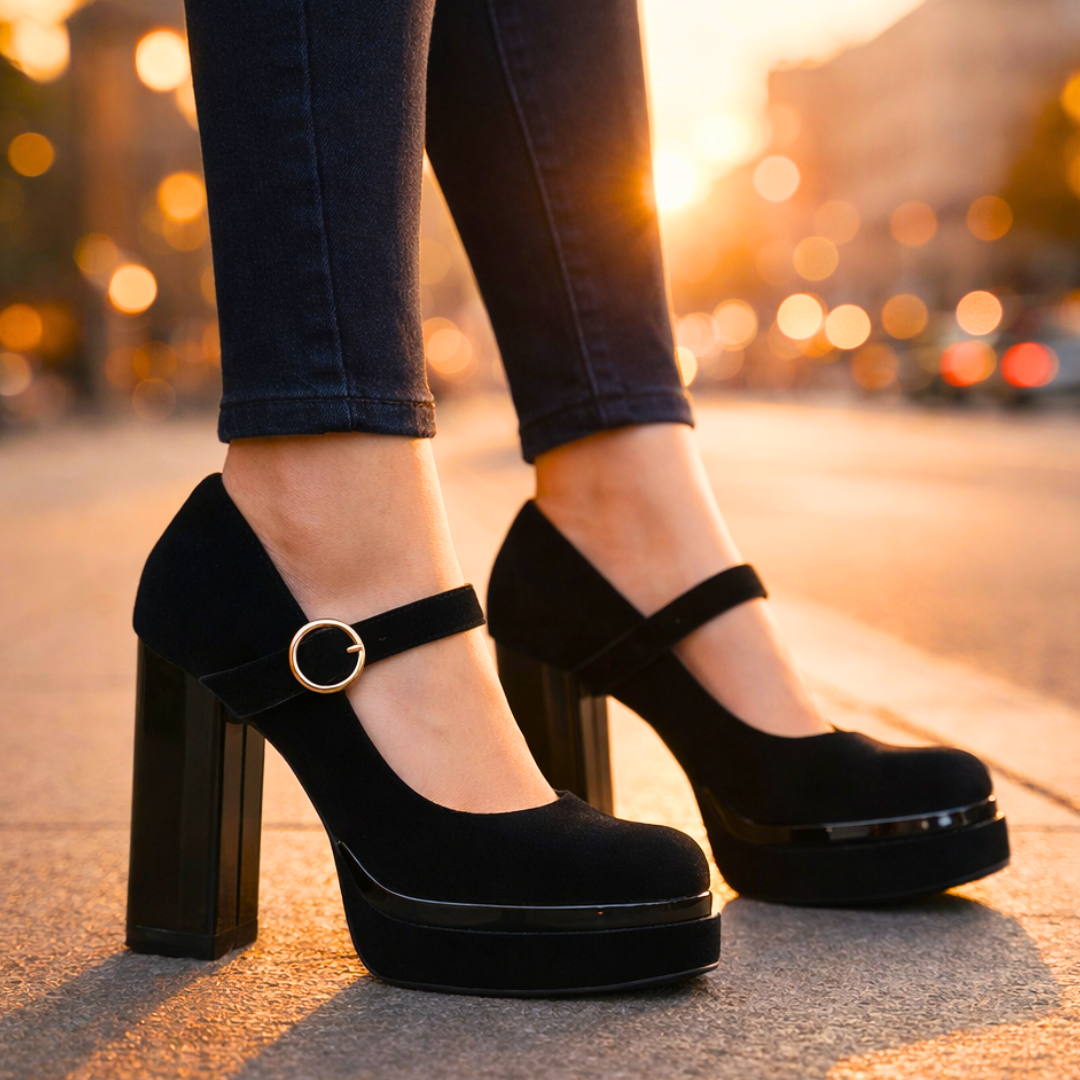 Women's Plush Velvet Platform Pumps Corvine