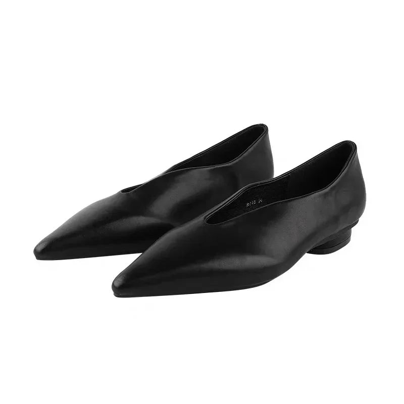 Women's Pointed Toe Retro Mules Shoes Corvine