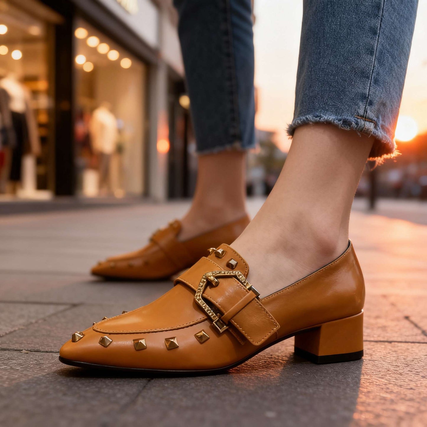 Women's Polished Vegan Leather Slip-Ons Corvine