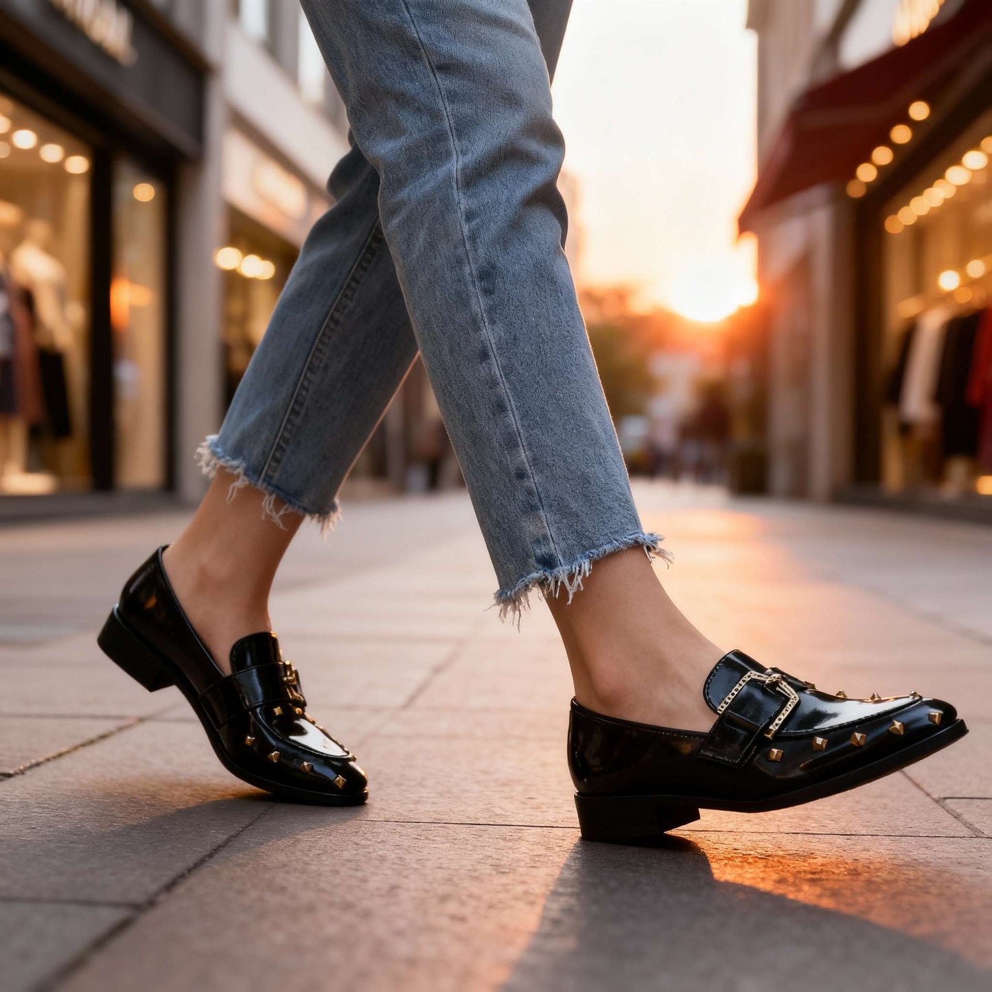 Women's Polished Vegan Leather Slip-Ons Corvine