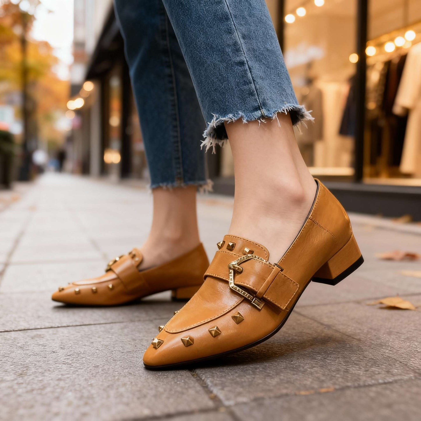 Women's Polished Vegan Leather Slip-Ons Corvine