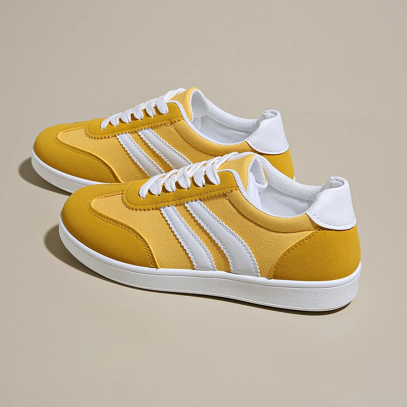 Women's Premium Canvas Retro Trainers Corvine