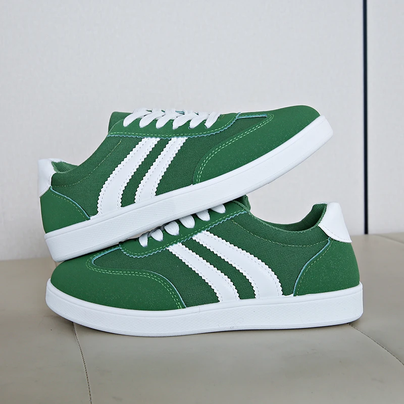 Women's Premium Canvas Retro Trainers Corvine