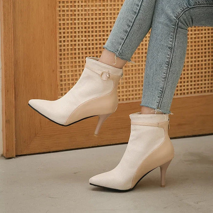 Women's Premium Leather Black Ankle Boots Corvine