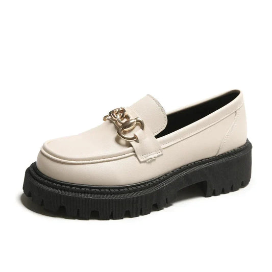 Women's Premium Leather Chunky Loafers Corvine