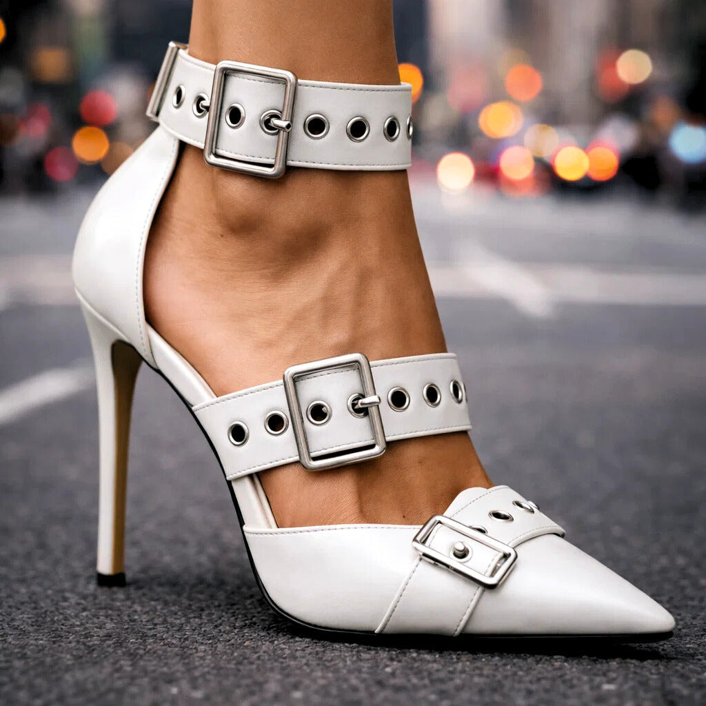 Women's Premium Leather Pointed-Toe Heels Corvine
