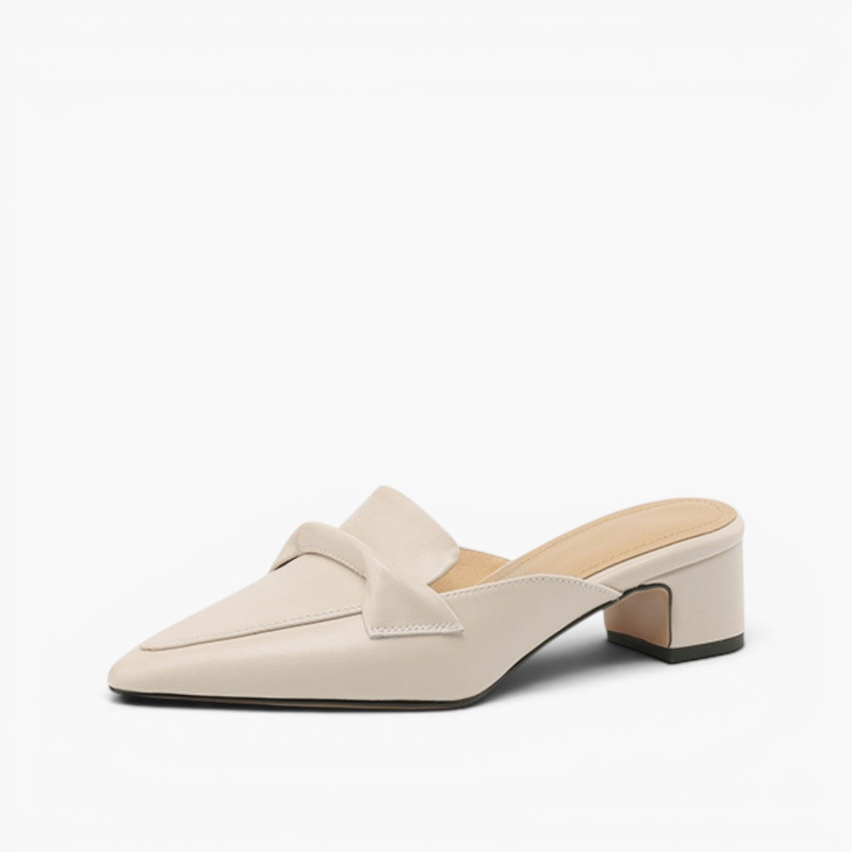 Women's Premium Leather Pointed Mules Shoes Corvine