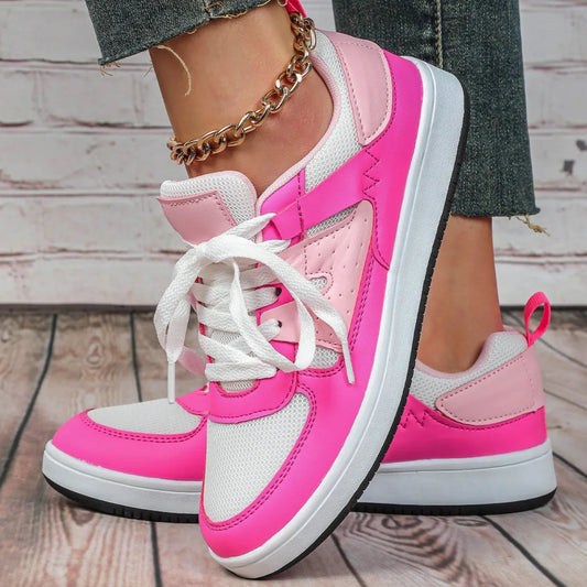Women's Premium Leather Retro Trainers Corvine