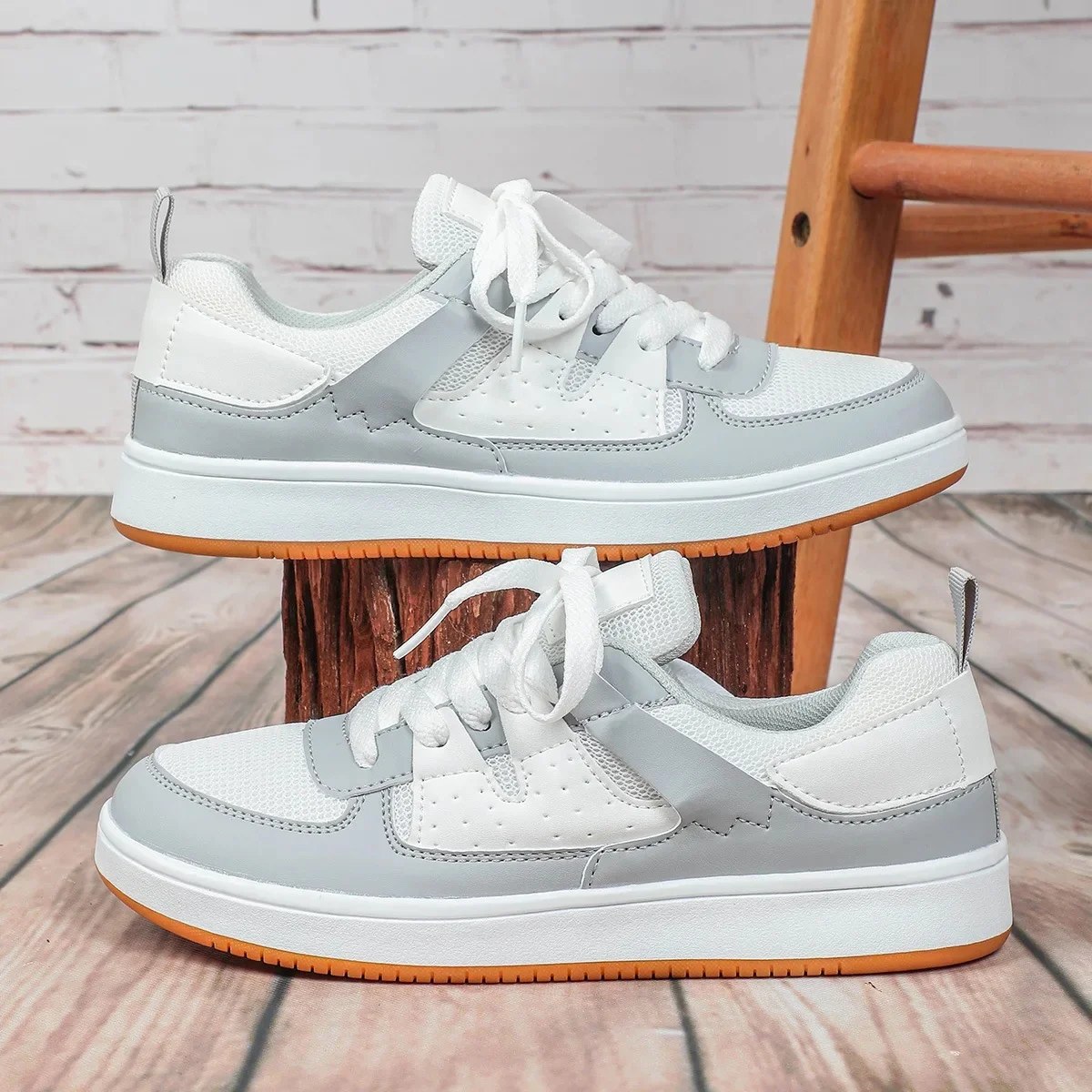 Women's Premium Leather Retro Trainers Corvine