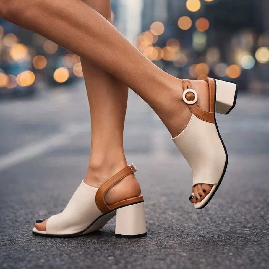 Women's Premium Leather Slingback Heels Corvine