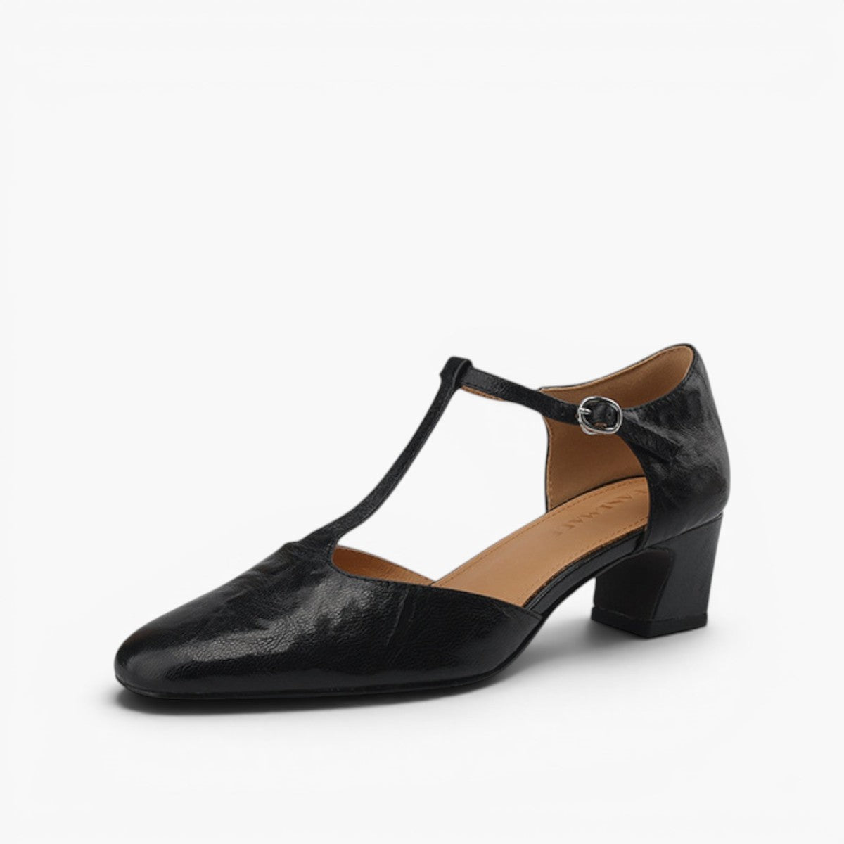 Women's Premium Leather T-Strap Heels Corvine