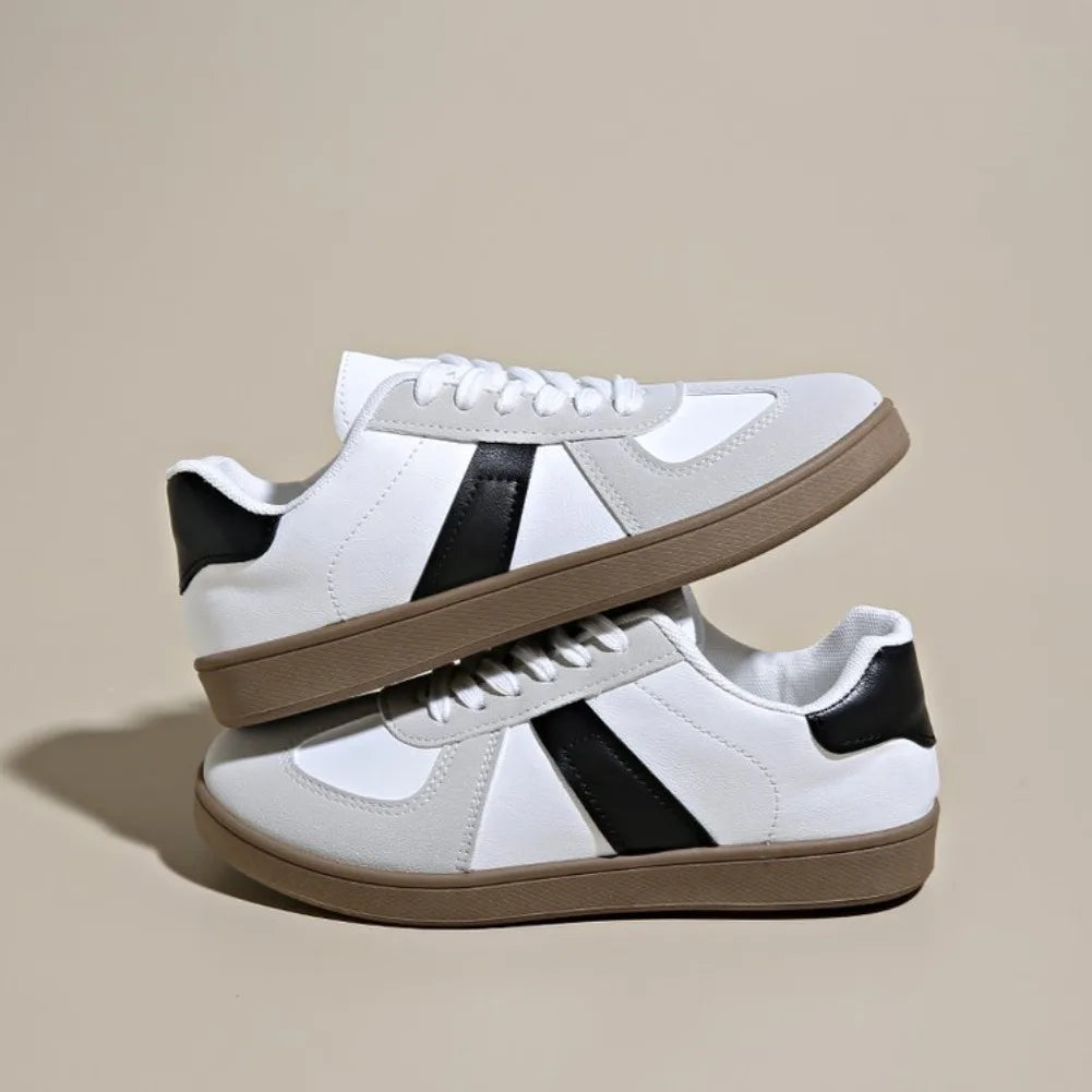 Women's Premium Leather White Trainers Corvine