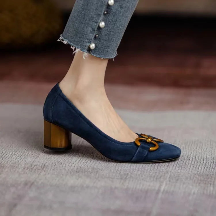 Women's Premium Material Closed-Toe High Heels Corvine