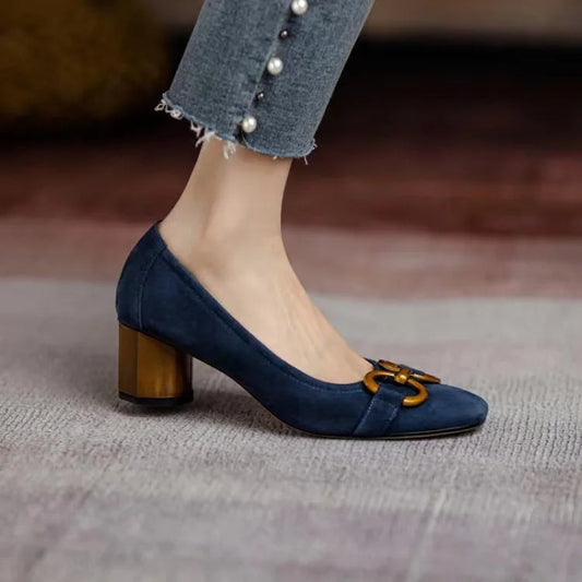 Women's Premium Material Closed-Toe High Heels Corvine