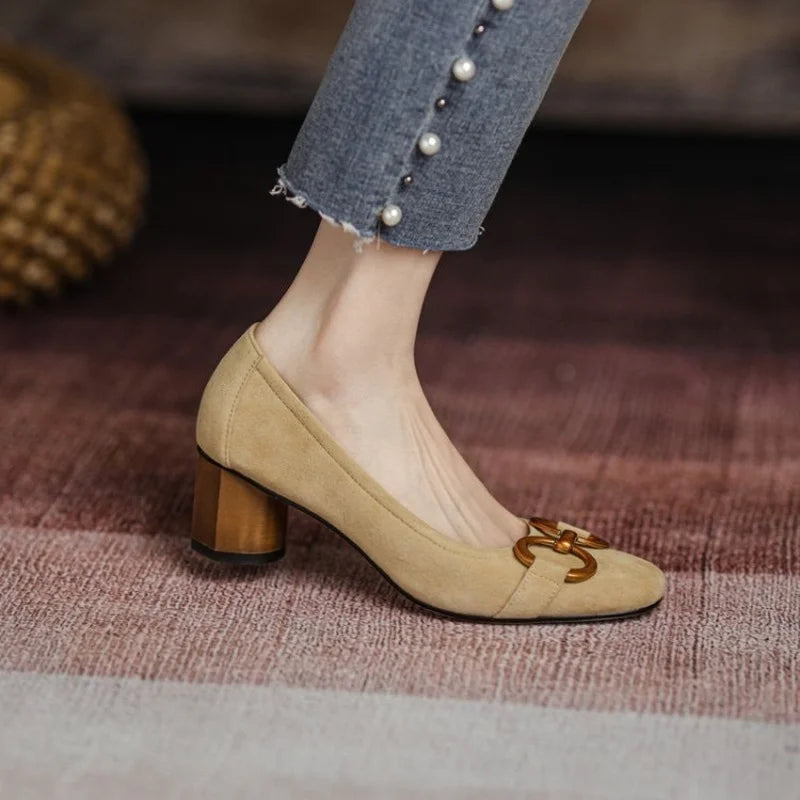 Women's Premium Material Closed-Toe High Heels Corvine