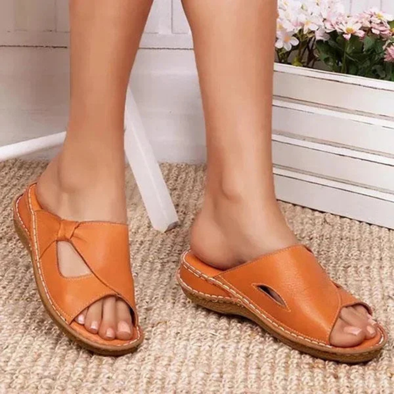 Women's Premium PU Leather Classic Sandals Corvine
