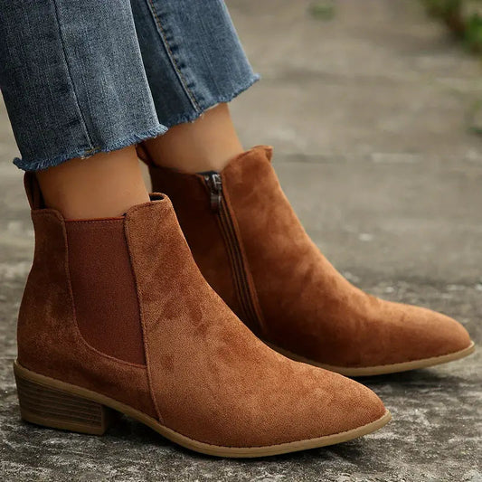 Women's Premium Suede Chelsea Boots Corvine
