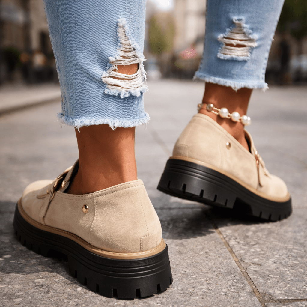 Women's Premium Suede Chunky Loafers Corvine