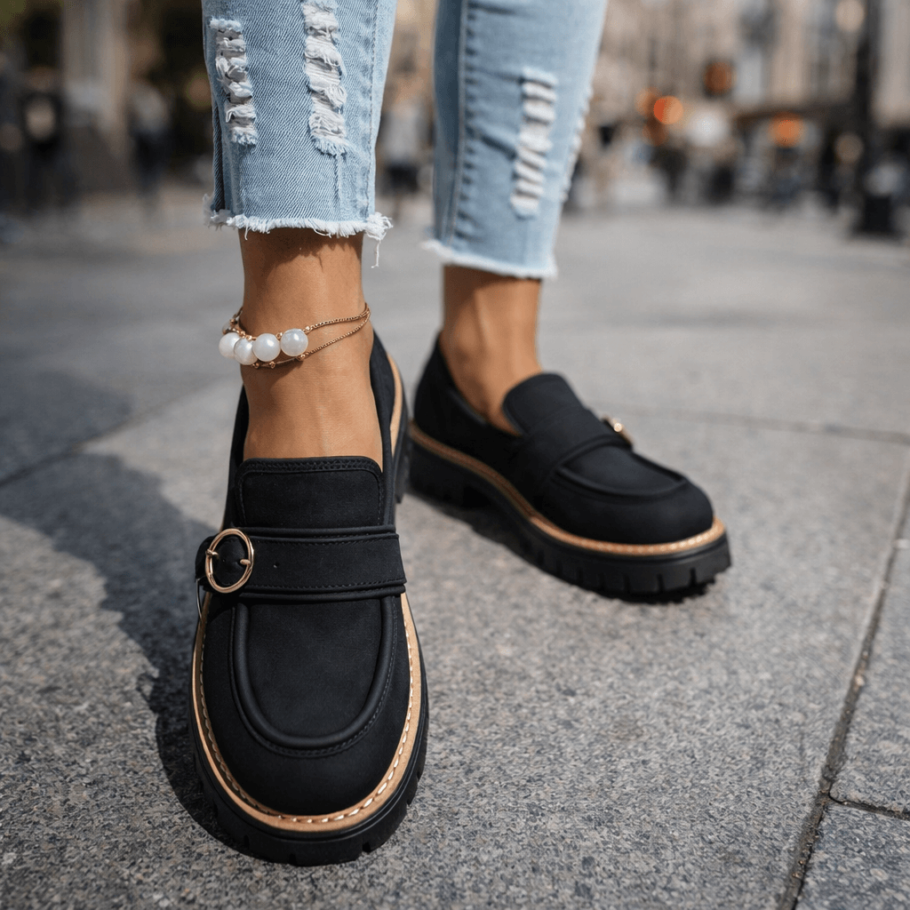 Women's Premium Suede Chunky Loafers Corvine