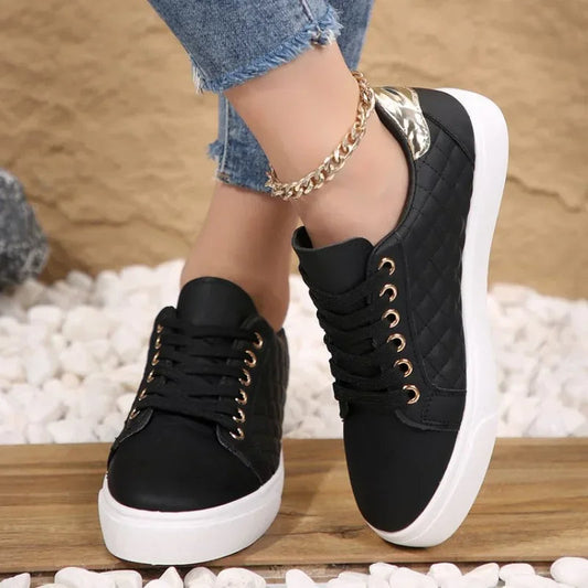 Women's Quilted Vegan Leather Slip On Sneakers Corvine