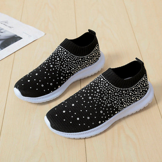Women's Rhinestone Slip-On Trainers Corvine