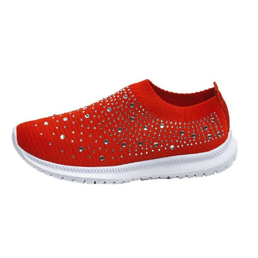 Women's Rhinestone Slip-On Trainers Corvine