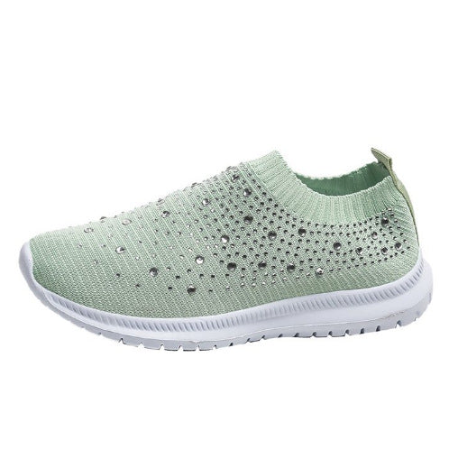 Women's Rhinestone Slip-On Trainers Corvine