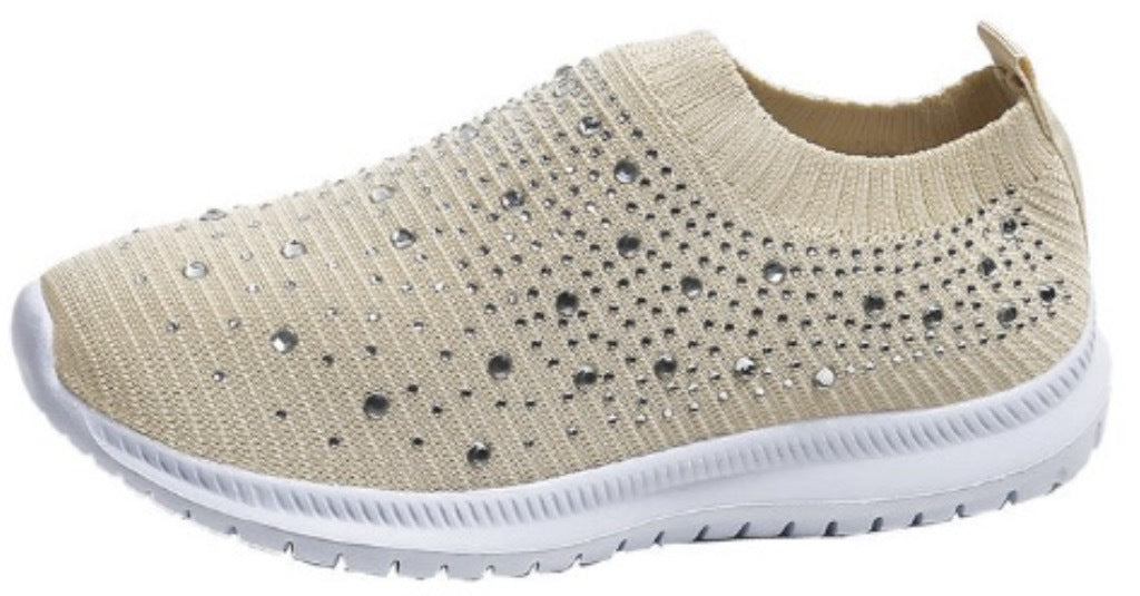 Women's Rhinestone Slip-On Trainers Corvine