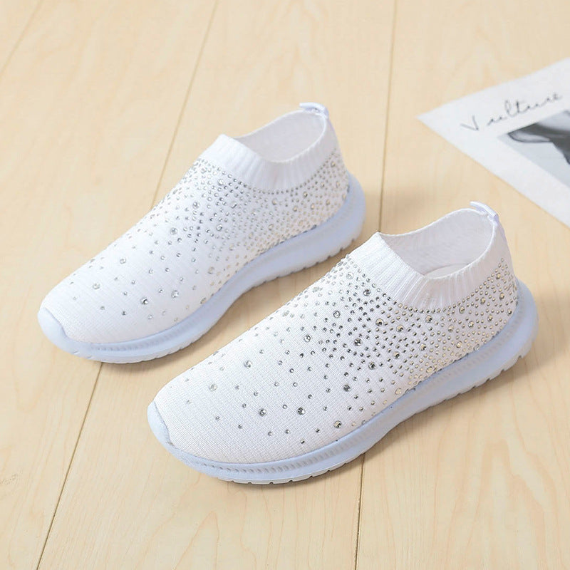 Women's Rhinestone Slip-On Trainers Corvine