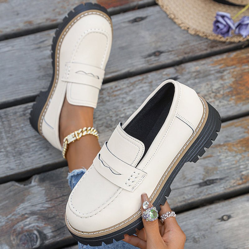 Women's Rich Suede Chunky Platform Loafers Corvine