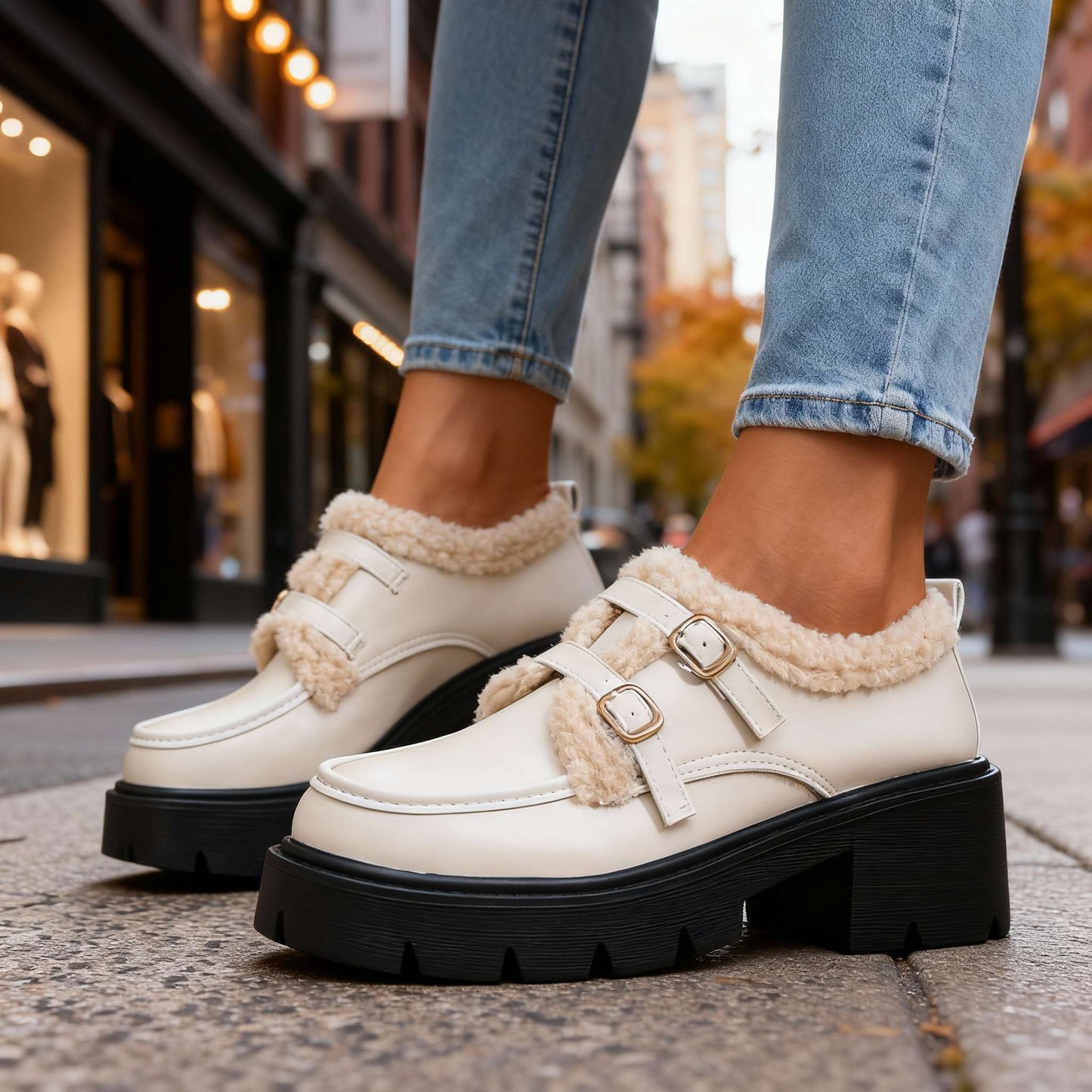 Women's Sherpa Lined Loafers Corvine
