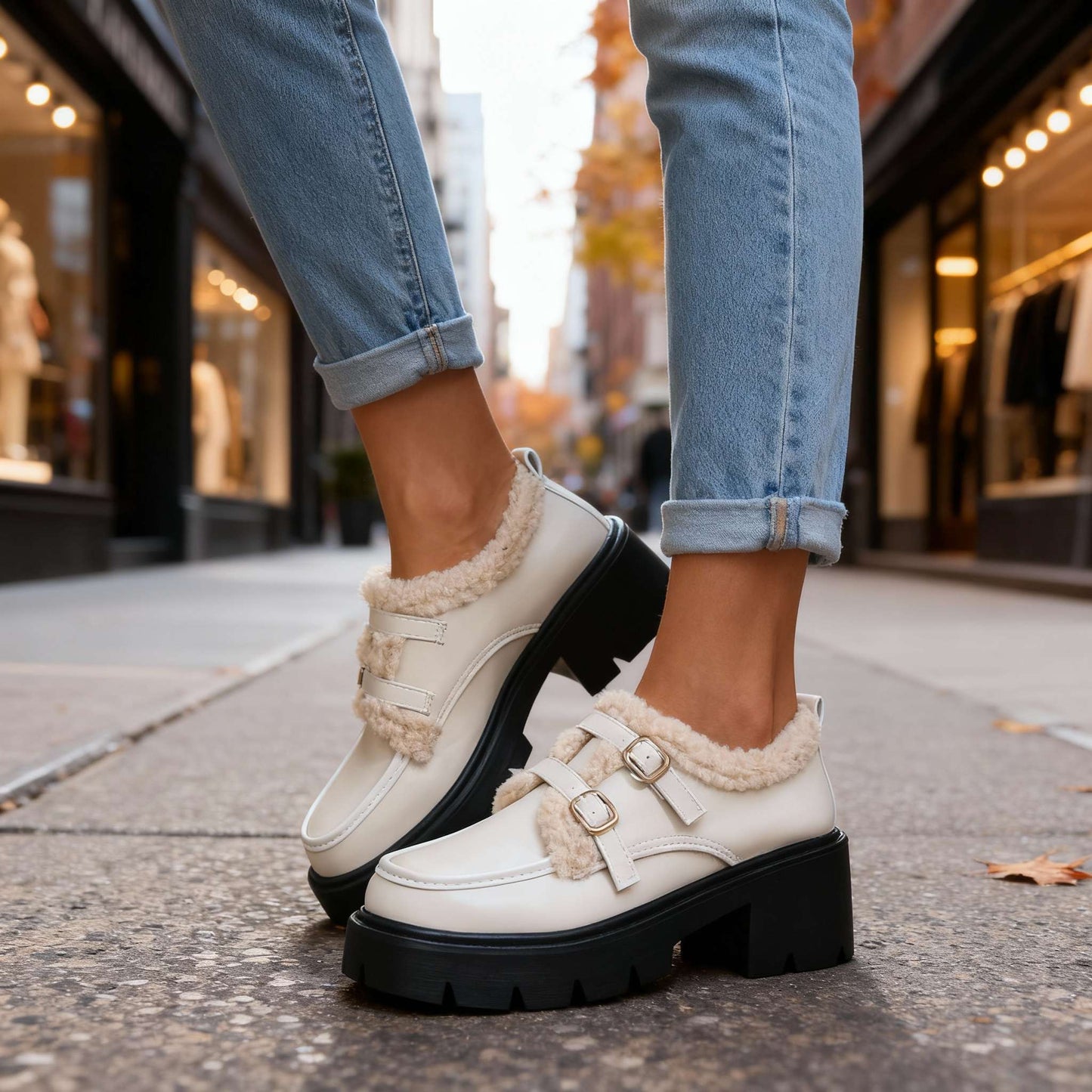 Women's Sherpa Lined Loafers Corvine