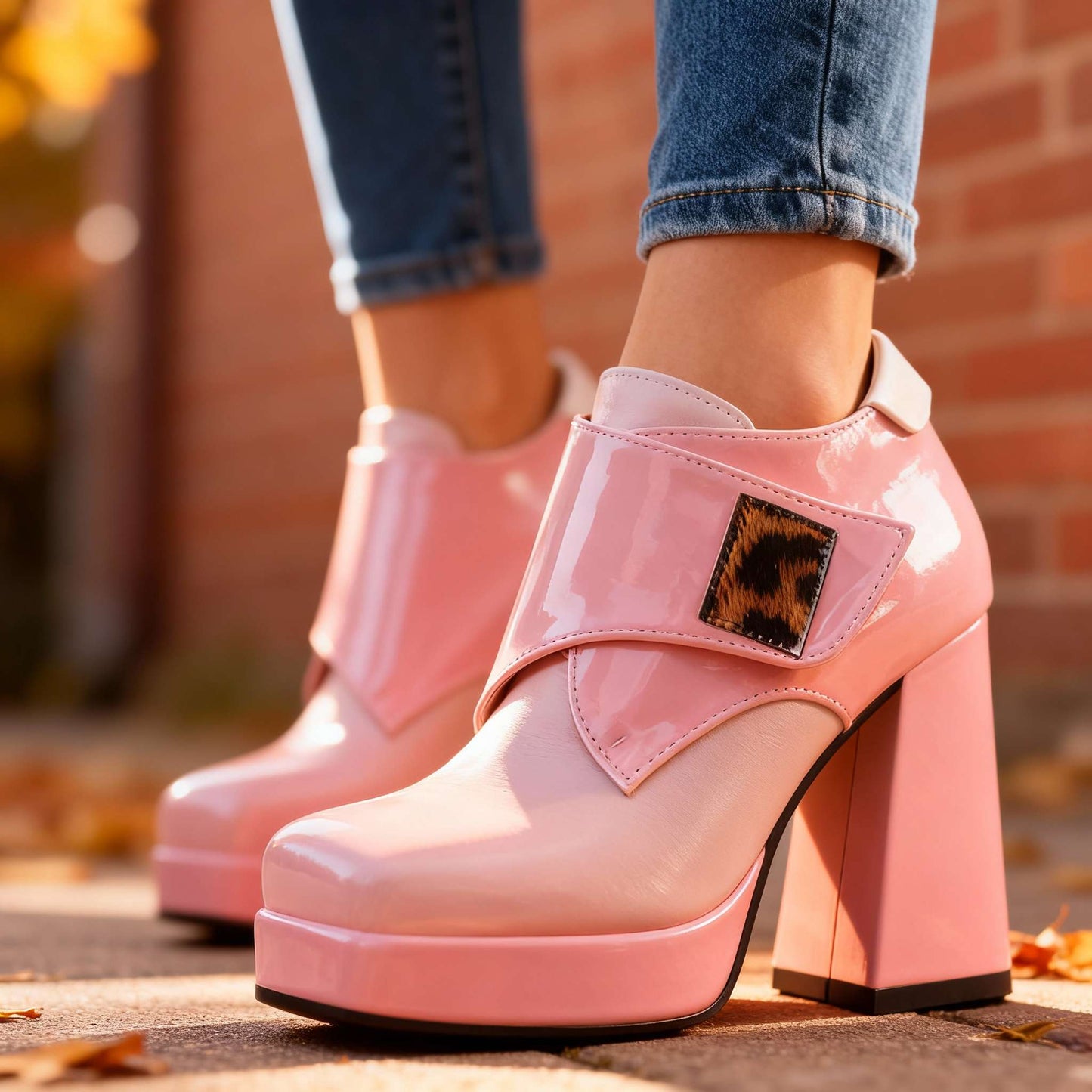 Women's Smooth Block Heel Sandals Corvine