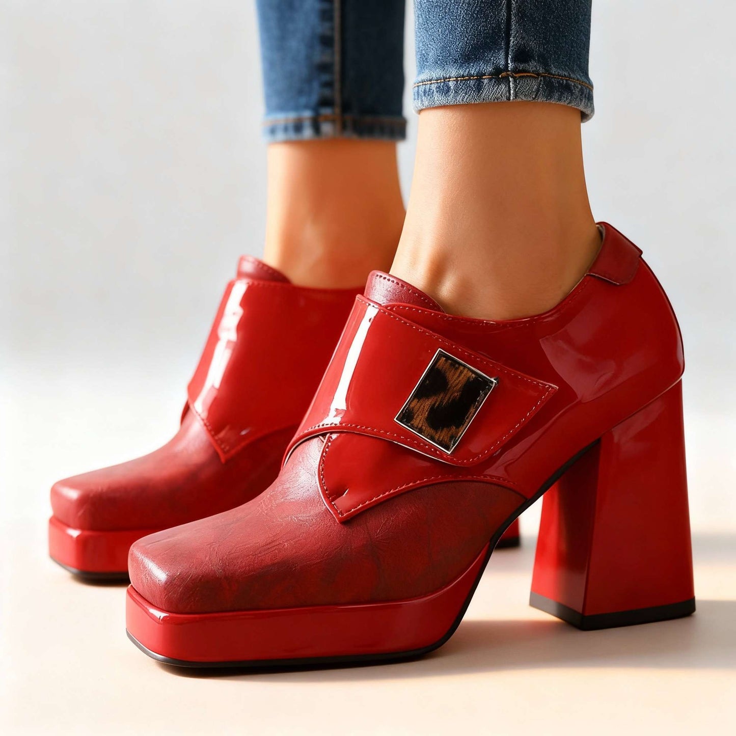 Women's Smooth Block Heel Sandals Corvine