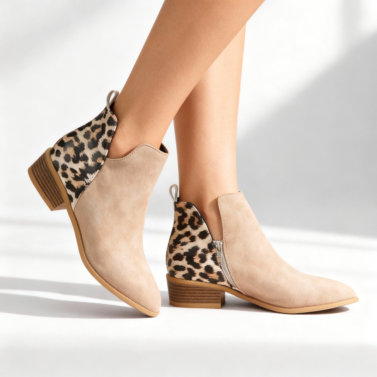 Women's Smooth Leather Ankle Boots Corvine