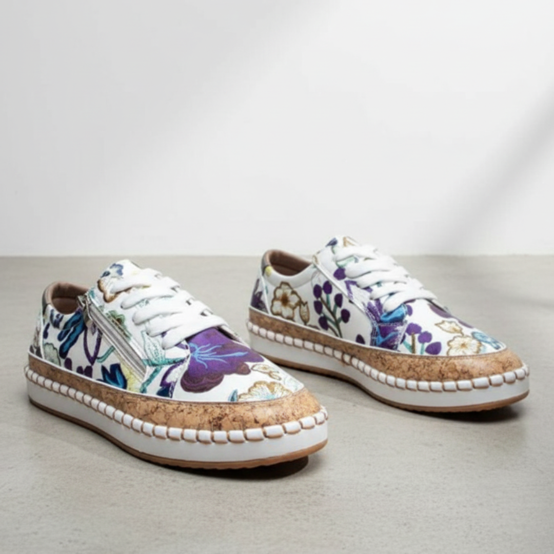 Women's Soft Lined Easy Zip Slip On Trainers Corvine