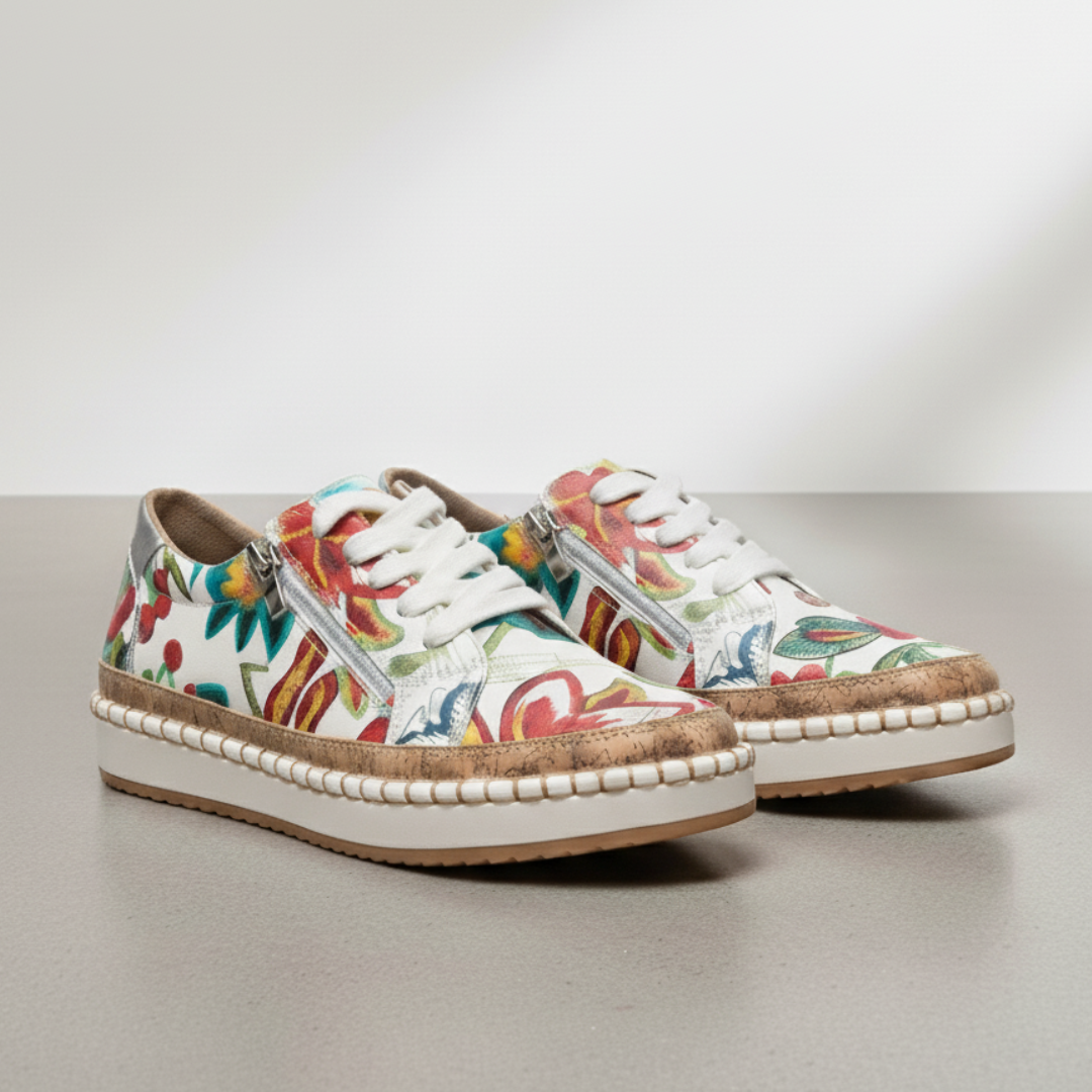 Women's Soft Lined Easy Zip Slip On Trainers Corvine