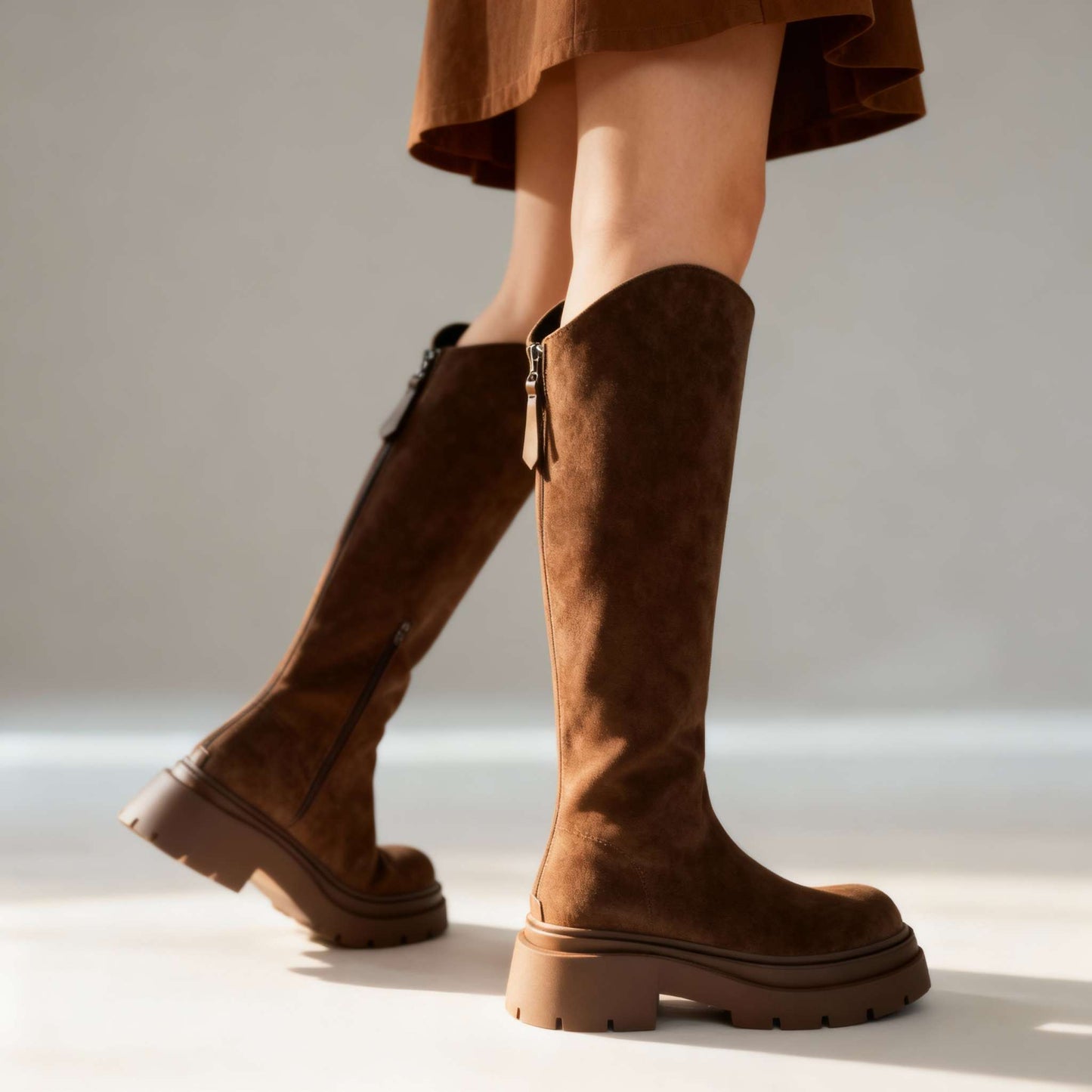 Women's Soft Suede Knee-High Boots Corvine