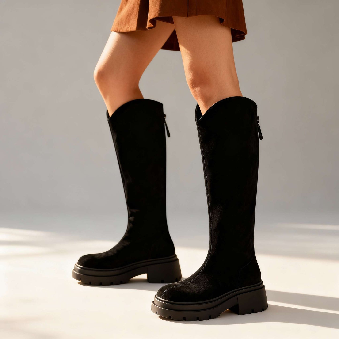 Women's Soft Suede Knee-High Boots Corvine