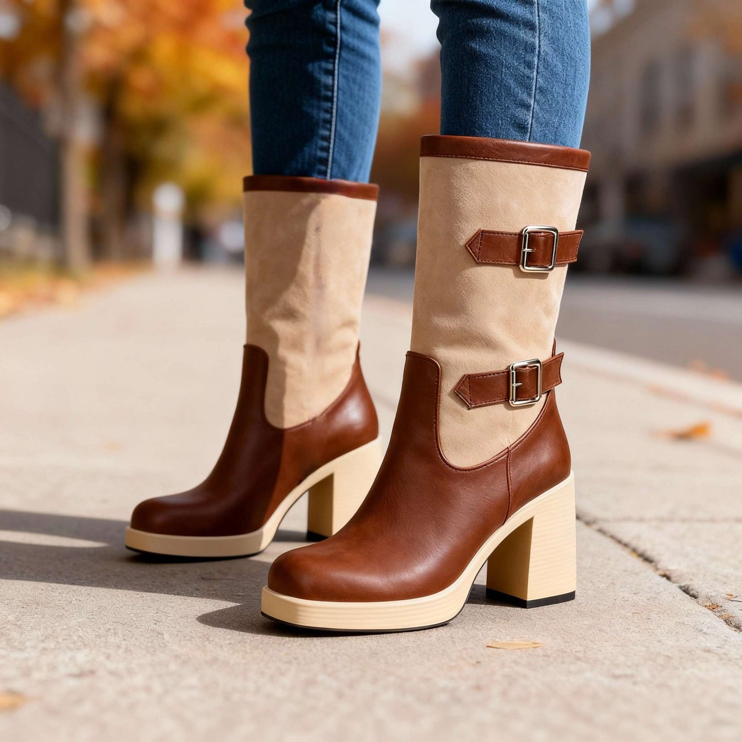 Women's Soft Suede Knee High Boots Corvine