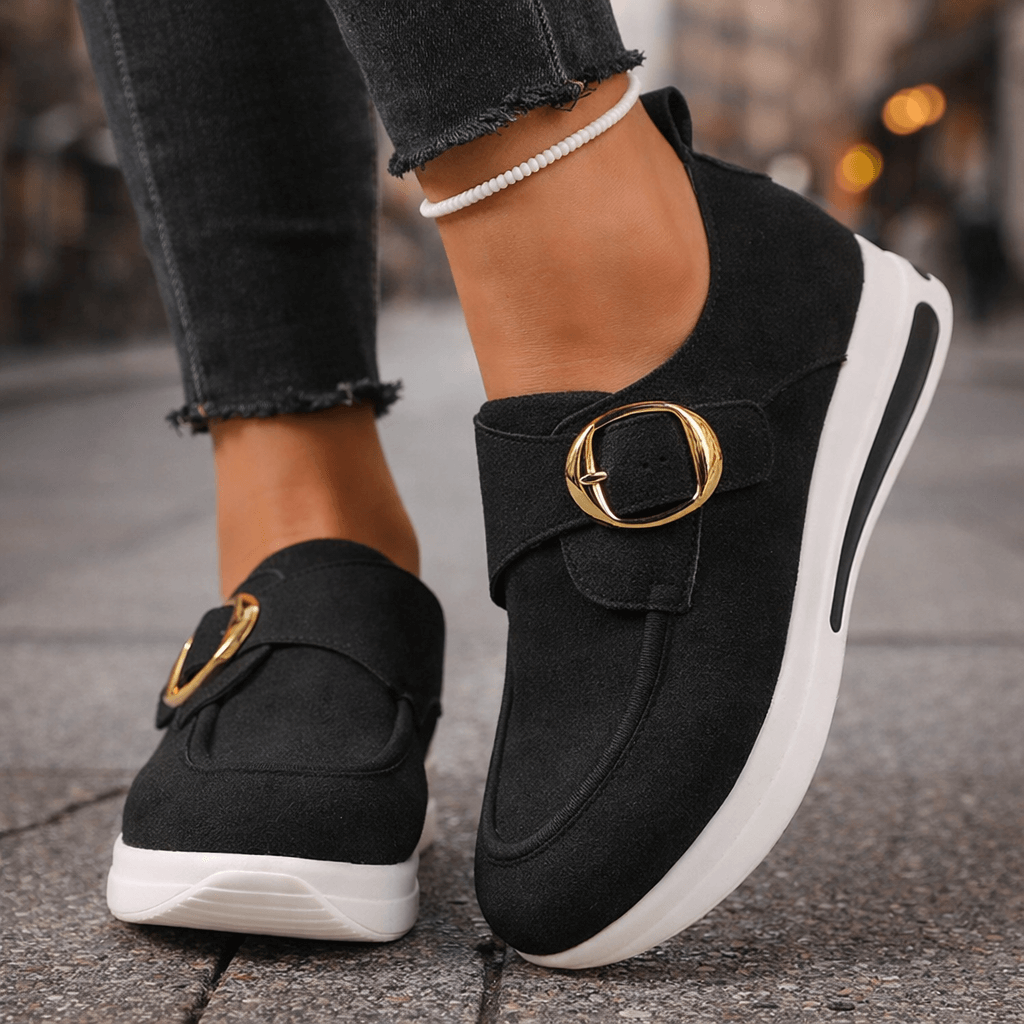 Women's Soft Suede Platform Slip-Ons Corvine