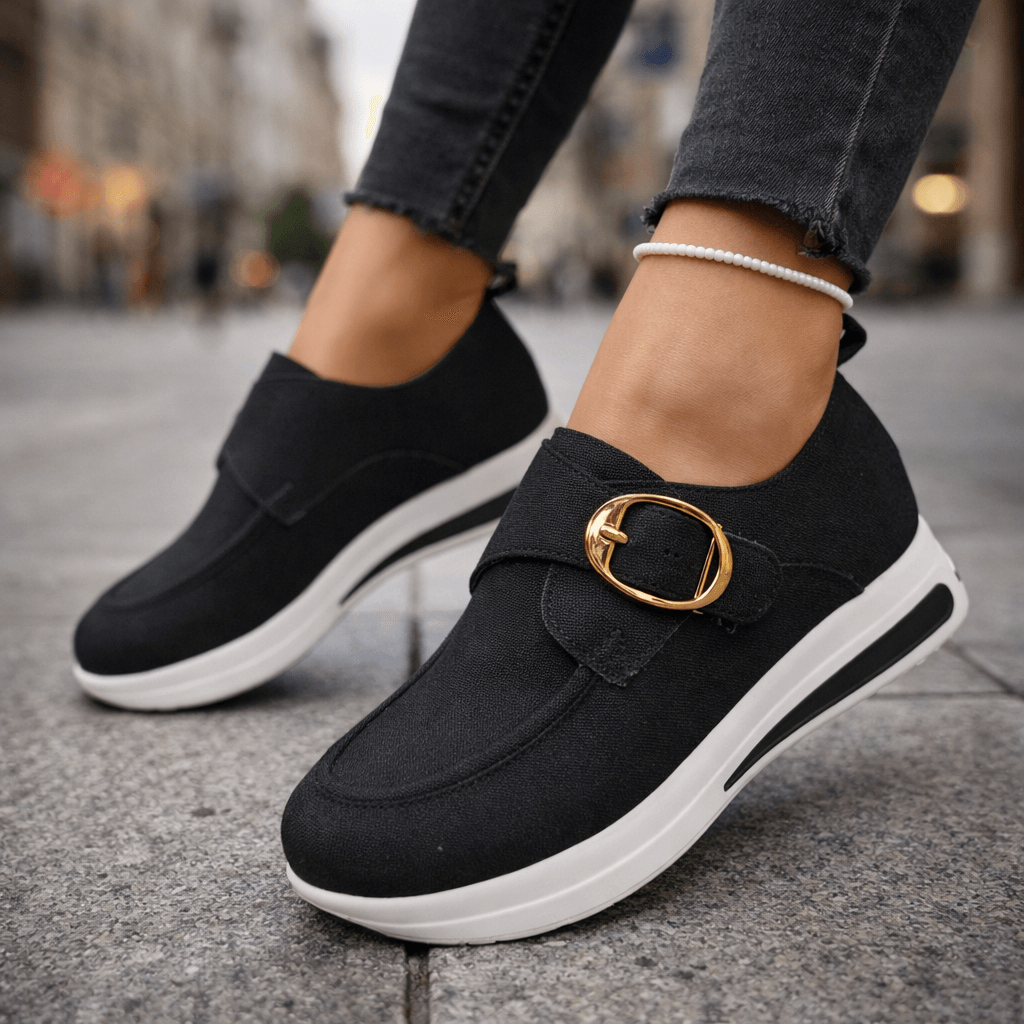 Women's Soft Suede Platform Slip-Ons Corvine