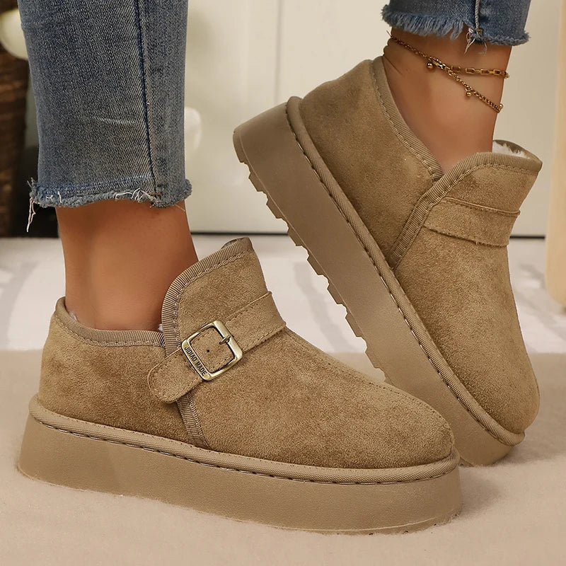 Women's Soft Suede Platform Winter Boots Corvine