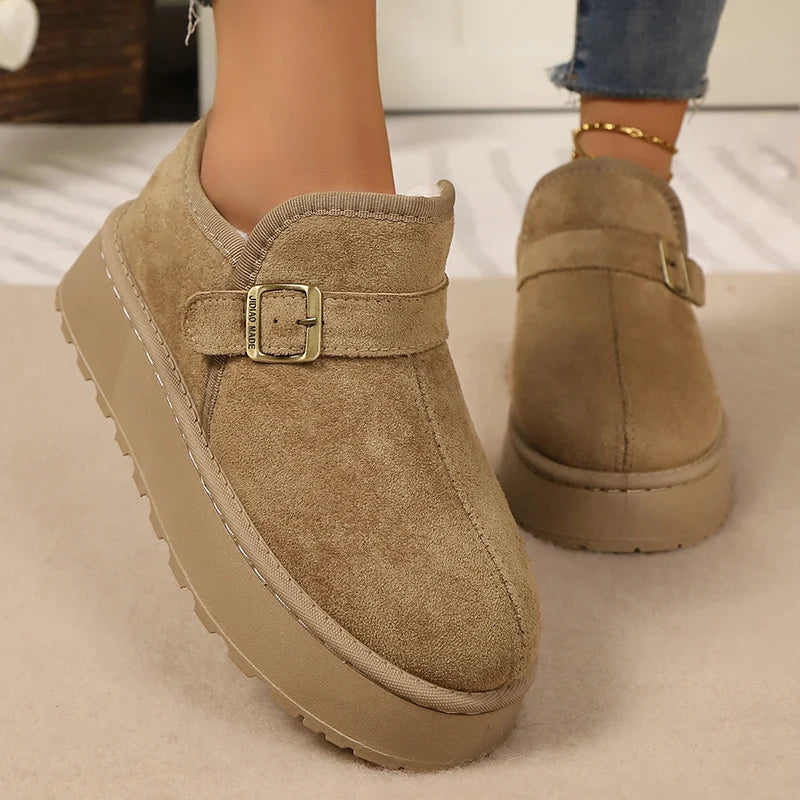 Women's Soft Suede Platform Winter Boots Corvine