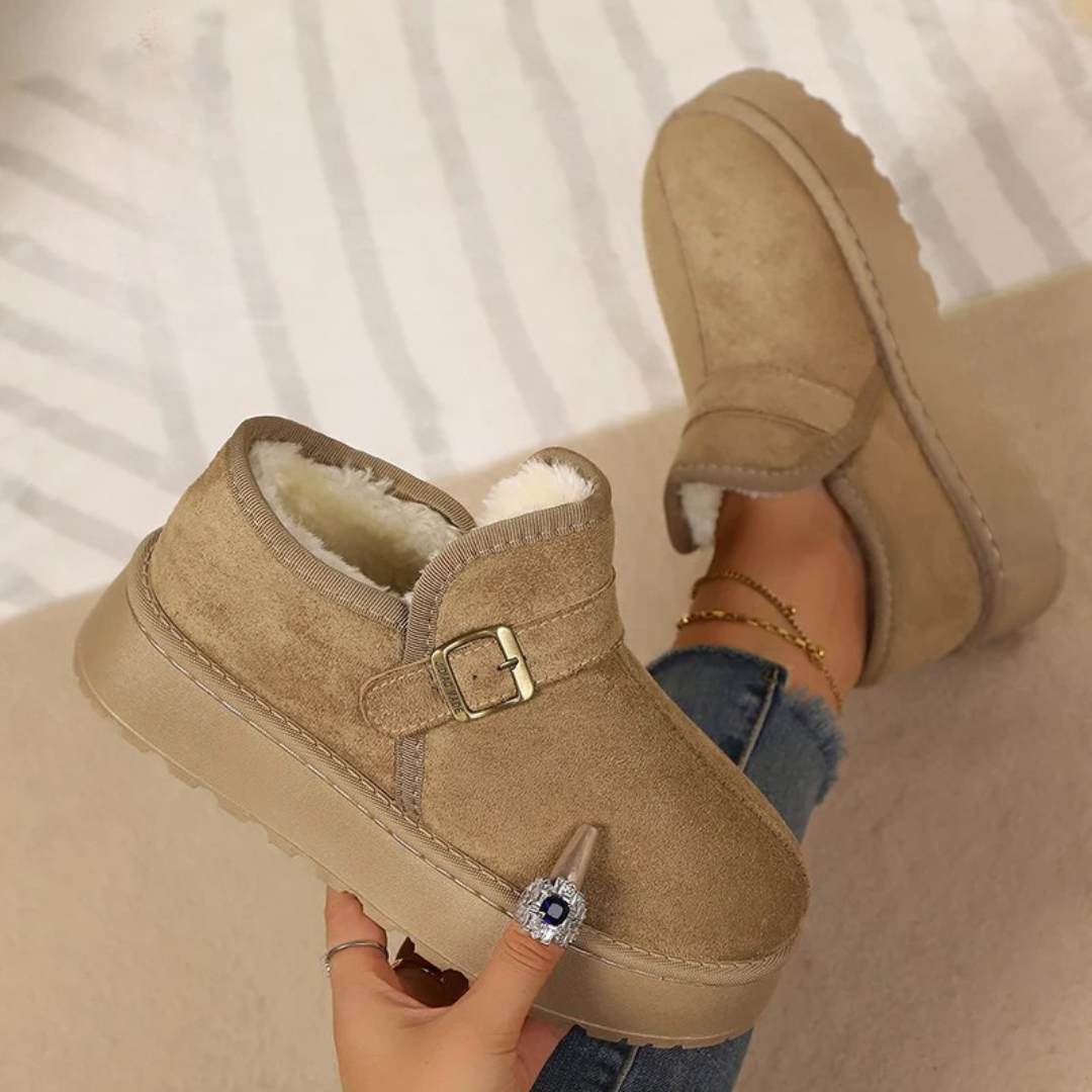 Women's Soft Suede Platform Winter Boots Corvine