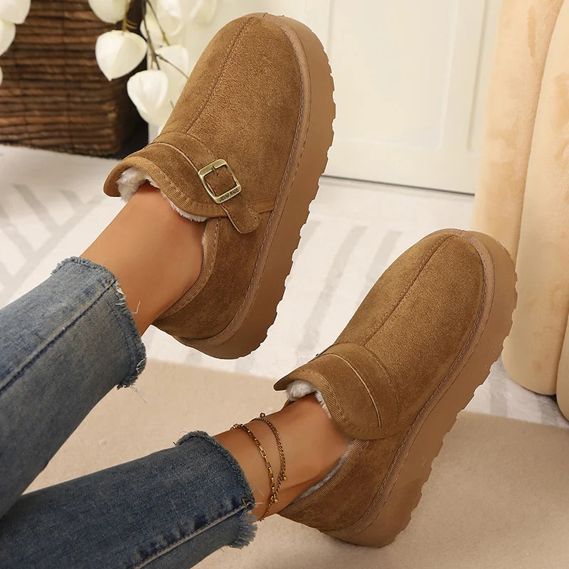 Women's Soft Suede Platform Winter Boots Corvine